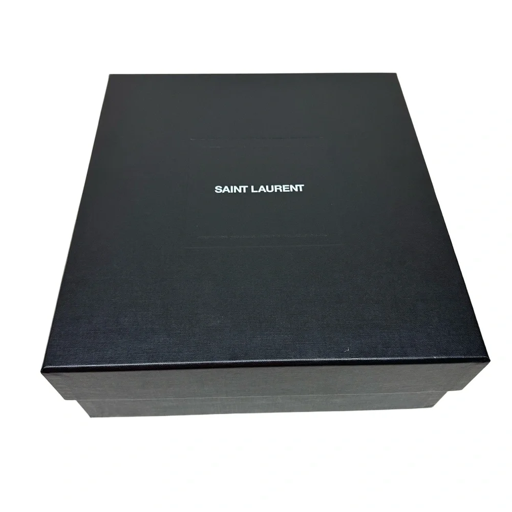 Saint Laurent Bianca Sandal Rubber Platform Knotted Leather Burgundy Wine Red 38 - Picture 11 of 12